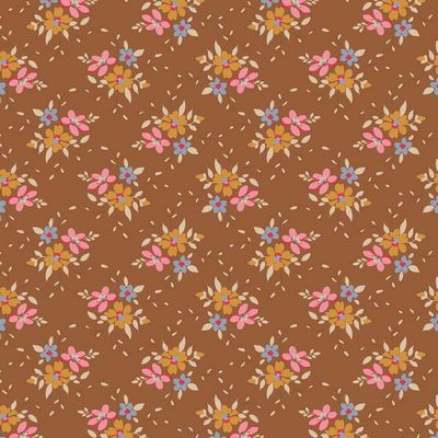 Creating Memories Autumn Brown Frida Fabric-Tilda Fabrics-My Favorite Quilt Store