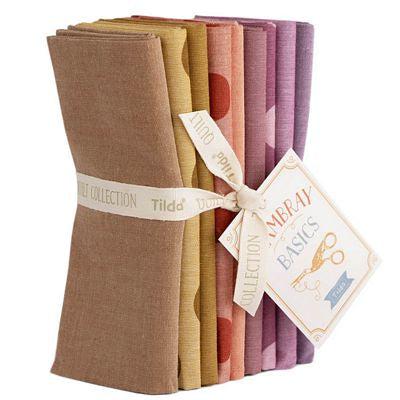 Creating Memories Autumn Chambray Fat Quarter Bundle 9pc.-Tilda Fabrics-My Favorite Quilt Store