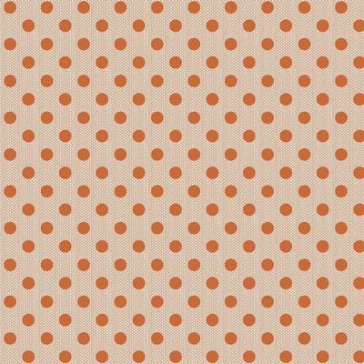 Creating Memories Autumn Woven Ginger Polkadot Fabric