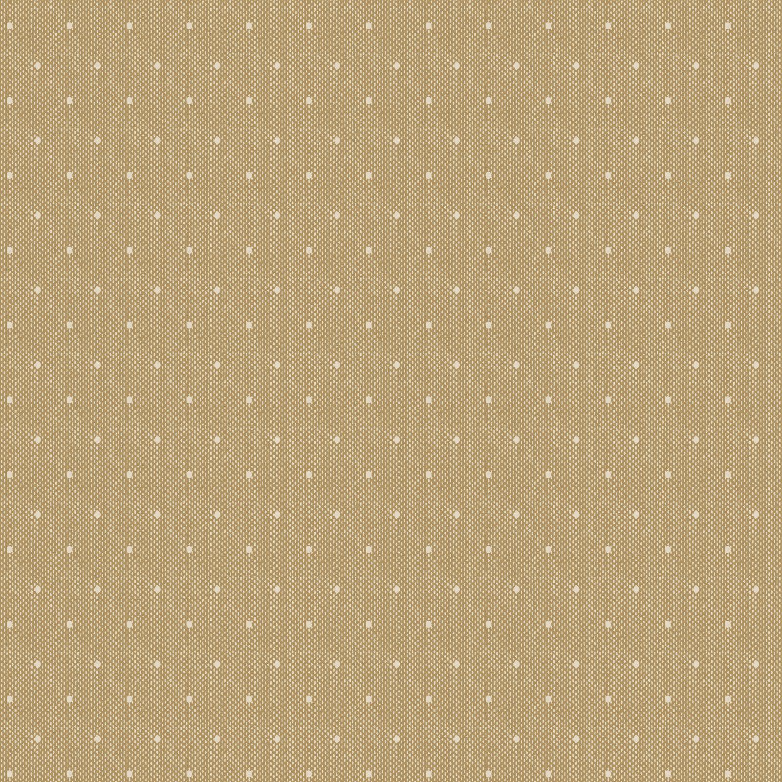 Creating Memories Autumn Woven Khaki Tinydot Fabric