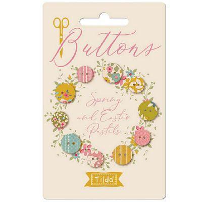 Creating Memories Spring 10mm & 12mm Buttons 10pc.-Tilda Fabrics-My Favorite Quilt Store