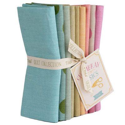 Creating Memories Spring Chambray Fat Quarter Bundle 9pc.-Tilda Fabrics-My Favorite Quilt Store