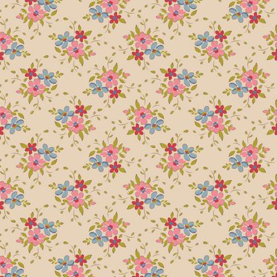 Creating Memories Spring Pearl Frida Fabric-Tilda Fabrics-My Favorite Quilt Store