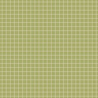 Creating Memories Spring Woven Pea Green Plaid Fabric