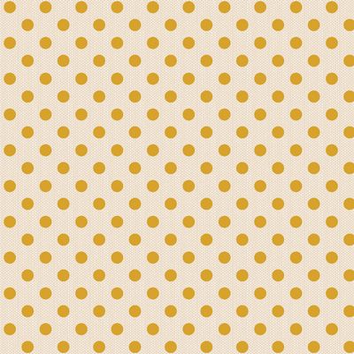 Creating Memories Spring Woven Yellow Polka Dot Fabric