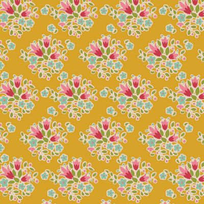 Creating Memories Spring Yellow Lulu Fabric-Tilda Fabrics-My Favorite Quilt Store