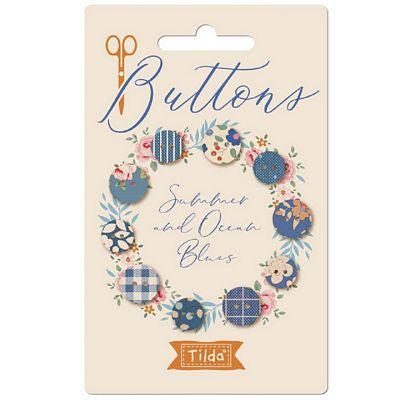 Creating Memories Summer 10mm & 12mm Buttons 10pc.-Tilda Fabrics-My Favorite Quilt Store