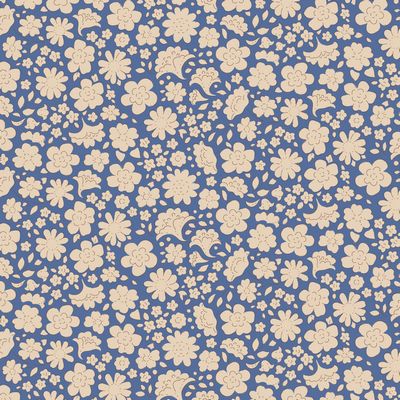 Creating Memories Summer Blue Carla Fabric-Tilda Fabrics-My Favorite Quilt Store