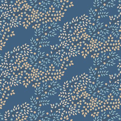 Creating Memories Summer Prussian Berrytangle Fabric-Tilda Fabrics-My Favorite Quilt Store