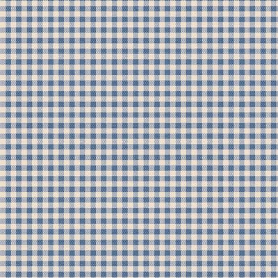 Creating Memories Summer Woven Blue Gingham Fabric-Tilda Fabrics-My Favorite Quilt Store