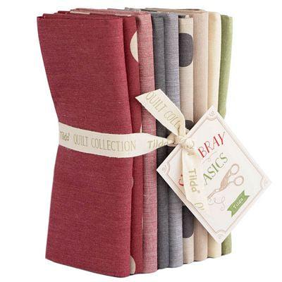Creating Memories Winter Chambray Fat Quarter Bundle 9pc.-Tilda Fabrics-My Favorite Quilt Store
