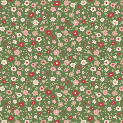 Creating Memories Winter Green Evie Fabric-Tilda Fabrics-My Favorite Quilt Store