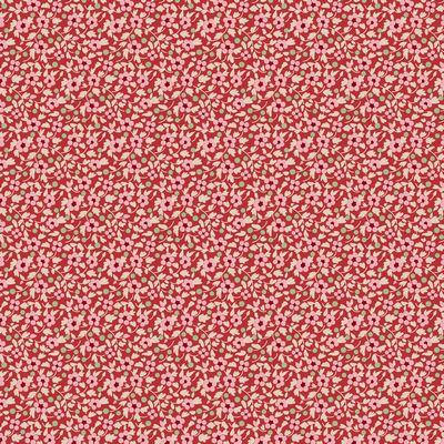 Creating Memories Winter Red Brie Fabric