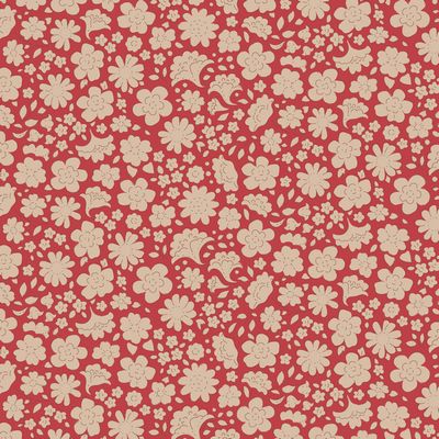 Creating Memories Winter Red Carla Fabric