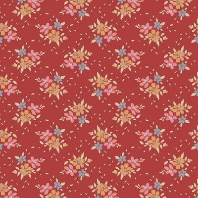 Creating Memories Winter Red Frida Fabric-Tilda Fabrics-My Favorite Quilt Store