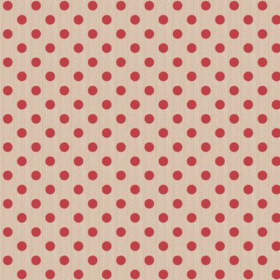 Creating Memories Winter Woven Red Polkadot Fabric-Tilda Fabrics-My Favorite Quilt Store