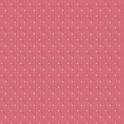 Creating Memories Winter Woven Red Tinydot Fabric