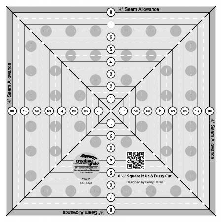 Creative Grids 8-1/2in Square Quilt Ruler-Creative Grids-My Favorite Quilt Store