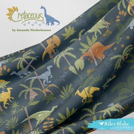 Moda Pre-Cut 20 Piece Fat Quarter Bundle - Dinosaur Jungle