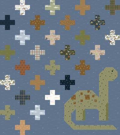 Cretaceous Swiss Dinosaur Quilt Kit-Riley Blake Fabrics-My Favorite Quilt Store
