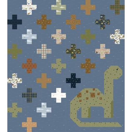 Cretaceous Swiss Dinosaur Quilt Kit