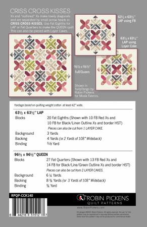 Criss Cross Kisses Quilt Pattern-Moda Fabrics-My Favorite Quilt Store