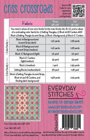 Criss Crossroads Quilt Pattern-Everyday Stitches-My Favorite Quilt Store