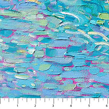 Crystal Sea Medium Blue Multi Water Texture Fabric-Northcott Fabrics-My Favorite Quilt Store