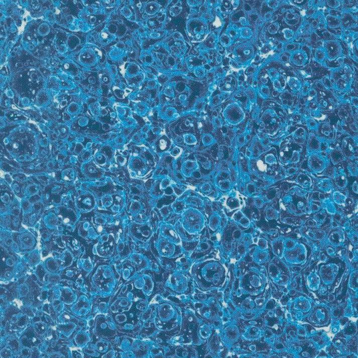 Curated In Color Blue Marbles Fabric-Moda Fabrics-My Favorite Quilt Store