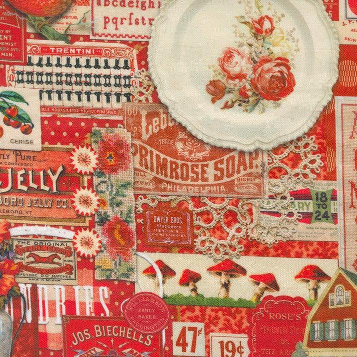 Curated In Color Red Collage Patchwork Fabric-Moda Fabrics-My Favorite Quilt Store