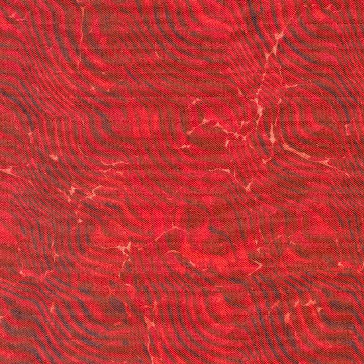 Curated In Color Red Marbles Fabric
