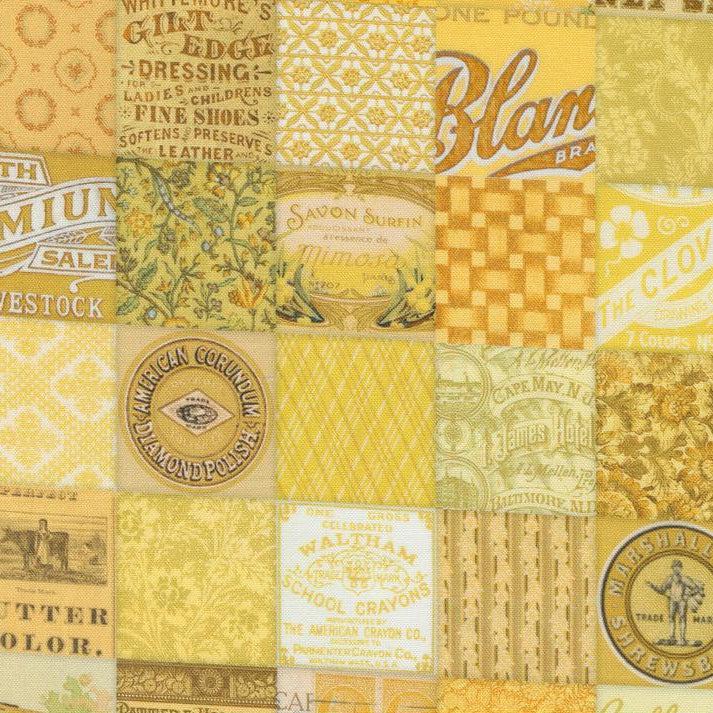 Curated In Color Yellow Patchwork Fabric