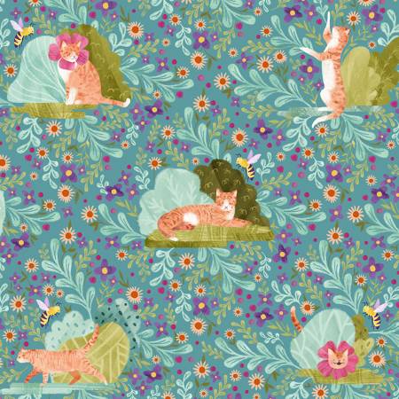 Curious Garden Multi Curiosity Blooms Fabric