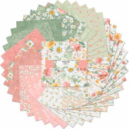 Daisy Days 10" Layer Cake-Wilmington Prints-My Favorite Quilt Store