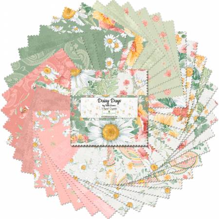 Daisy Days 5" Charm Pack-Wilmington Prints-My Favorite Quilt Store