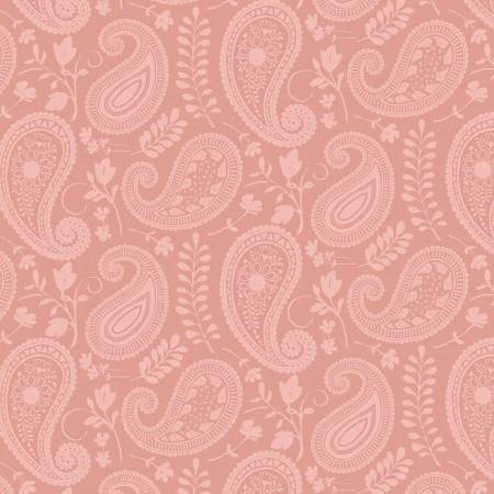 Daisy Days Pink Tonal Paisley Fabric