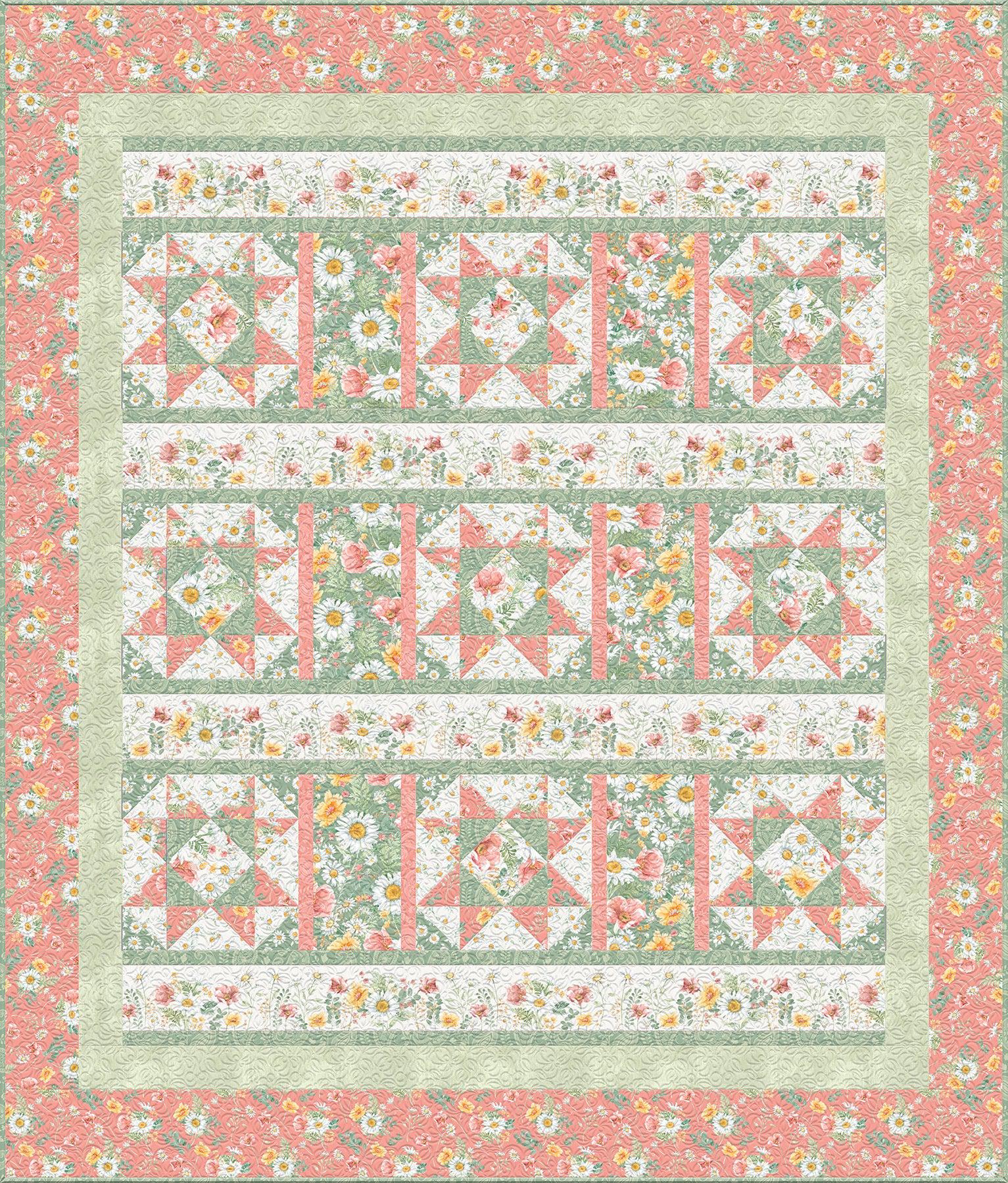 Daisy Days Quilt Pattern - Free Digital Download-Wilmington Prints-My Favorite Quilt Store