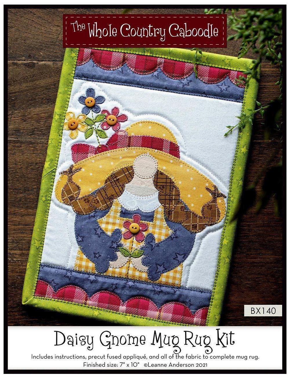 Daisy Gnome Mug Rug Kit-The Whole Country Caboodle-My Favorite Quilt Store
