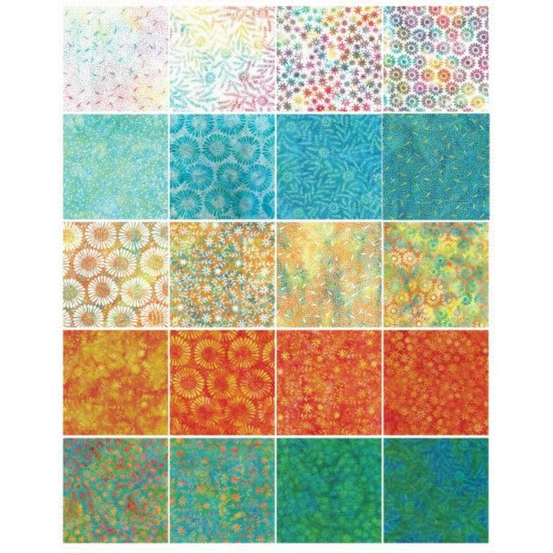 Daisy May 10" Stack 42pc.-Island Batik-My Favorite Quilt Store