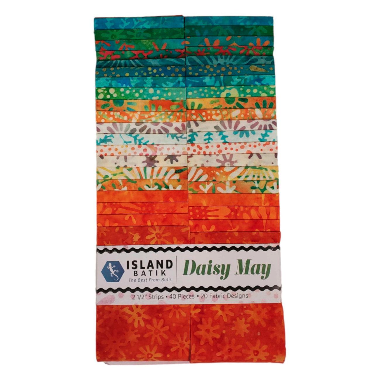 Daisy May 2 1/2" Strip Pack-Island Batik-My Favorite Quilt Store