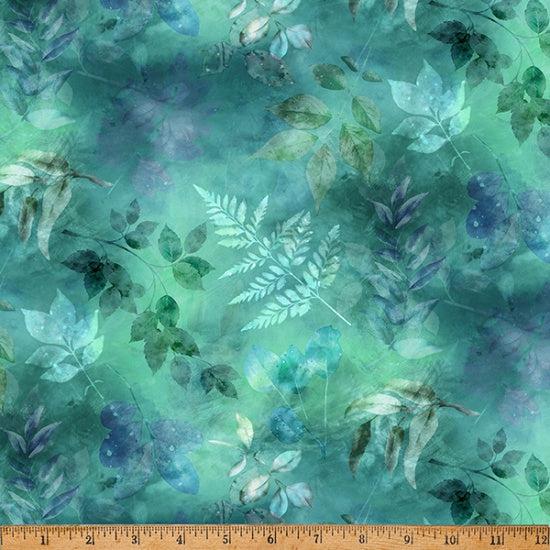 Dandelion Wishes Chamomile Leaves Digital Print Fabric-Hoffman Fabrics-My Favorite Quilt Store