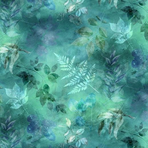 Dandelion Wishes Chamomile Leaves Digital Print Fabric
