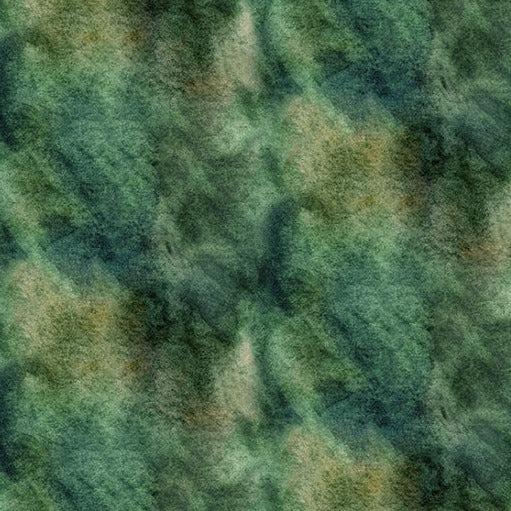Dandelion Wishes Cypress Watercolor Texture Digital Print Fabric-Hoffman Fabrics-My Favorite Quilt Store