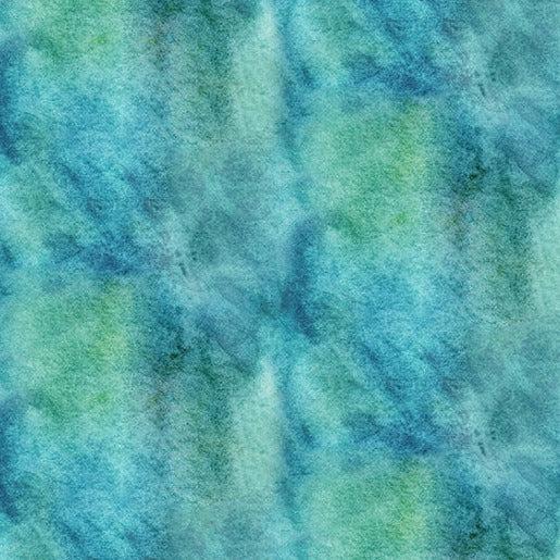 Dandelion Wishes Seasalt Watercolor Texture Digital Print Fabric-Hoffman Fabrics-My Favorite Quilt Store