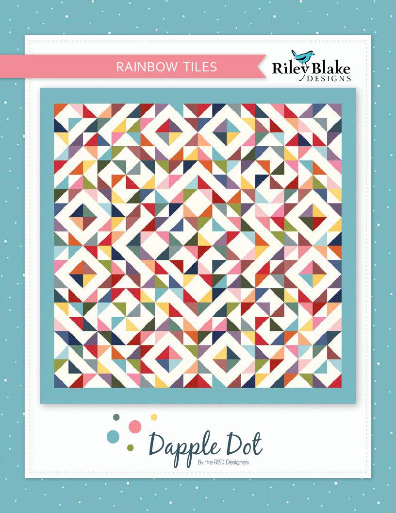 Dapply Dot Rainbow Tiles Quilt Pattern - Free Digital Download-Riley Blake Fabrics-My Favorite Quilt Store