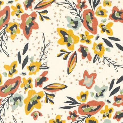 Dawn on the Prairie Unbleached Sprig Floral Fabric-Moda Fabrics-My Favorite Quilt Store