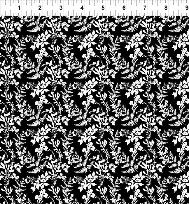 Decoupage Black Floral Fabric-In The Beginning Fabrics-My Favorite Quilt Store
