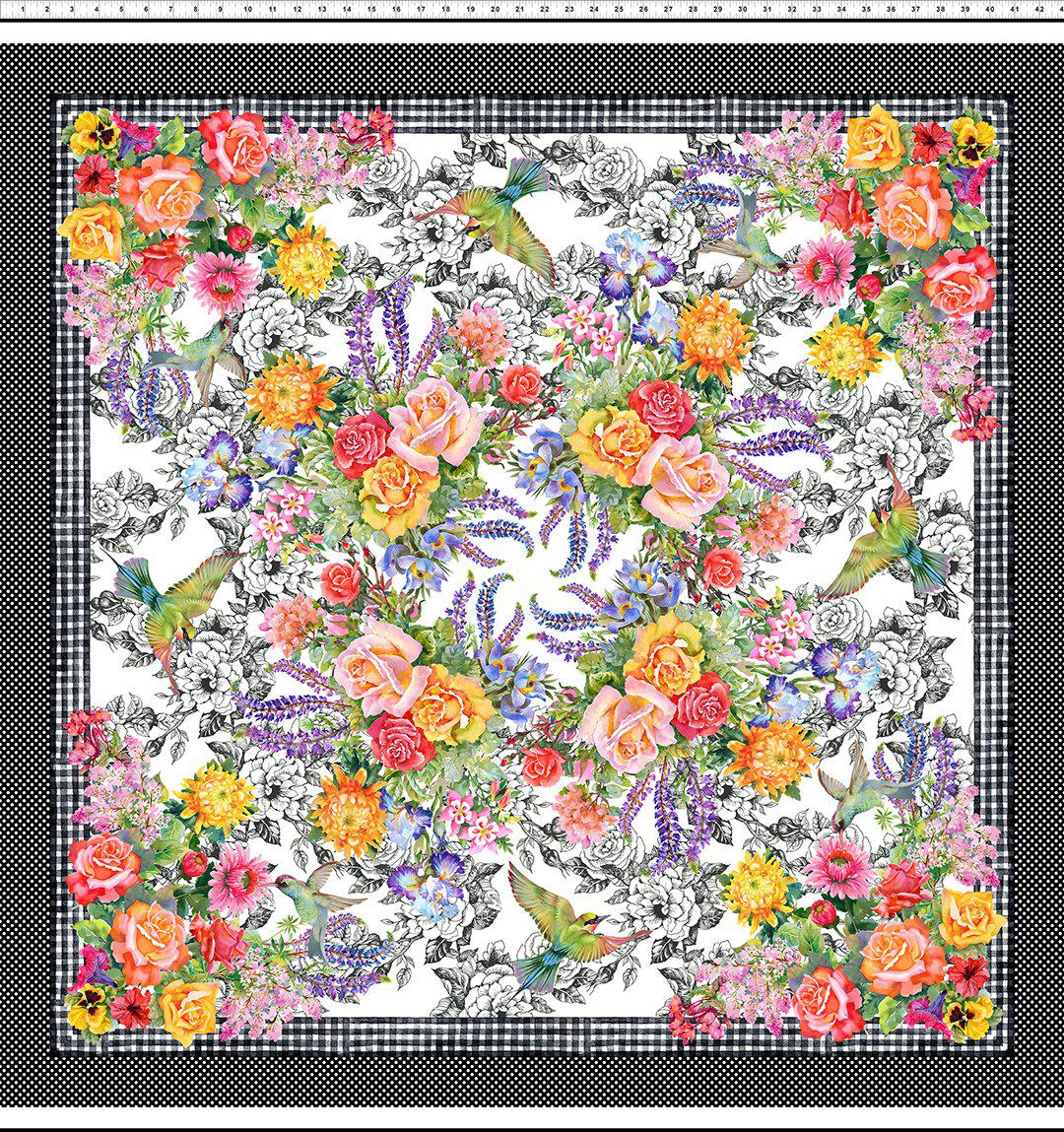 Decoupage Floral Panel 45" x 43"-In The Beginning Fabrics-My Favorite Quilt Store