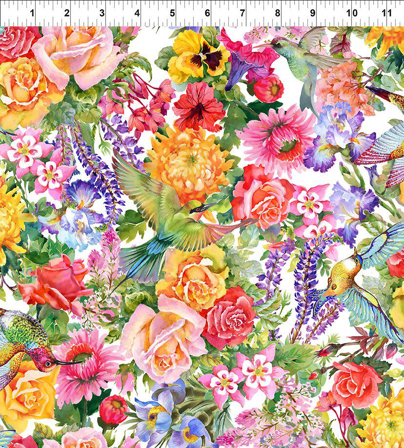 Decoupage Packed Floral Fabric-In The Beginning Fabrics-My Favorite Quilt Store