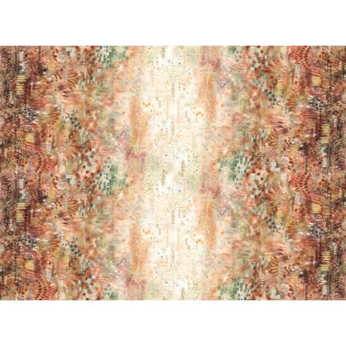 Desert Oasis Adobe Landscape Nature Ombre Fabric